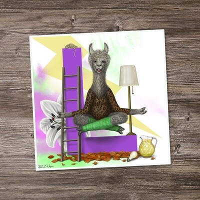 "Laverne the Llama" Animal Alphabet Print