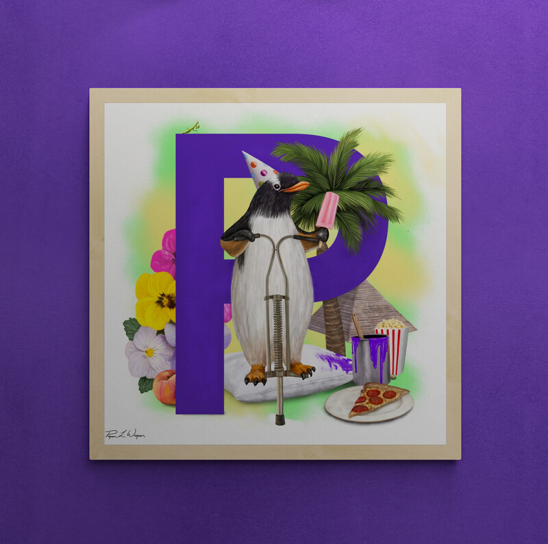 "Pablo the Penguin" Animal Alphabet Print "Pablo the Penguin" Animal Alphabet Print