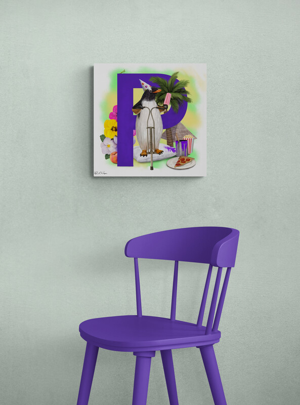 &quot;Pablo the Penguin&quot; Animal Alphabet Print