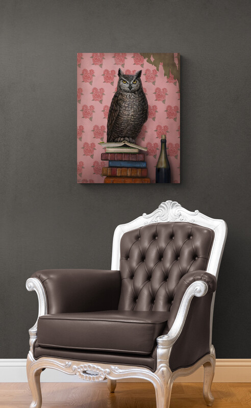 &quot;Book Owl | Night Worm&quot;  Print