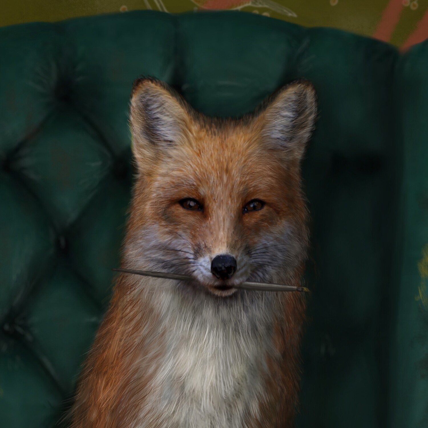 &quot;Early Fox Catches a Buzz&quot;  Print
