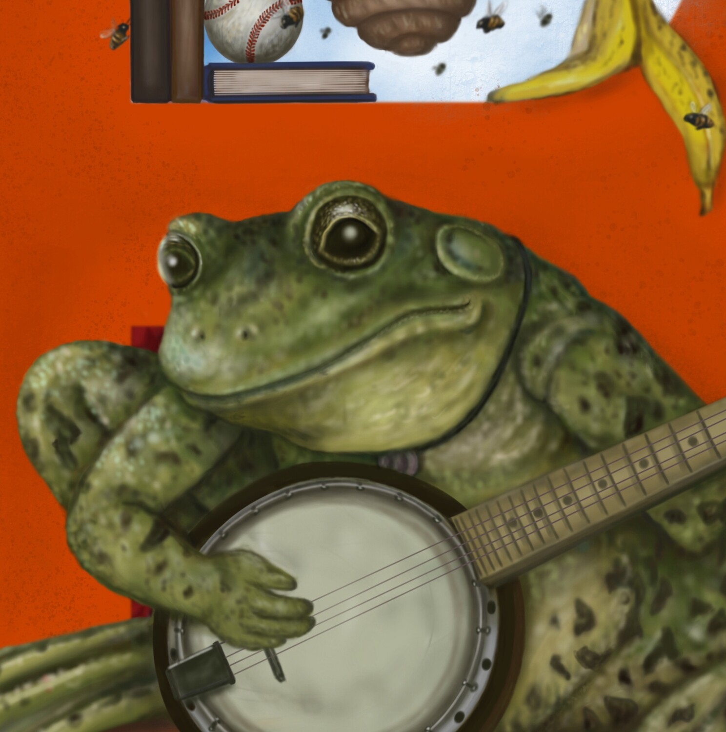 &quot;Bernie the Bullfrog&quot; Animal Alphabet Print