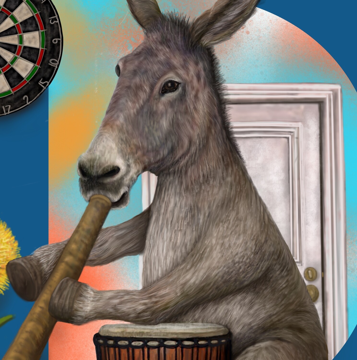 &quot;Donovan the Donkey&quot; Animal Alphabet Print