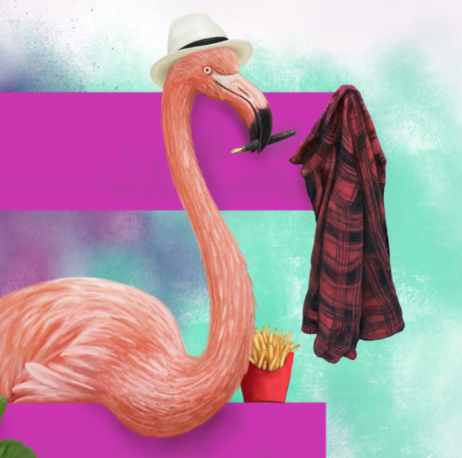 &quot;Fran the Flamingo&quot; Animal Alphabet Print