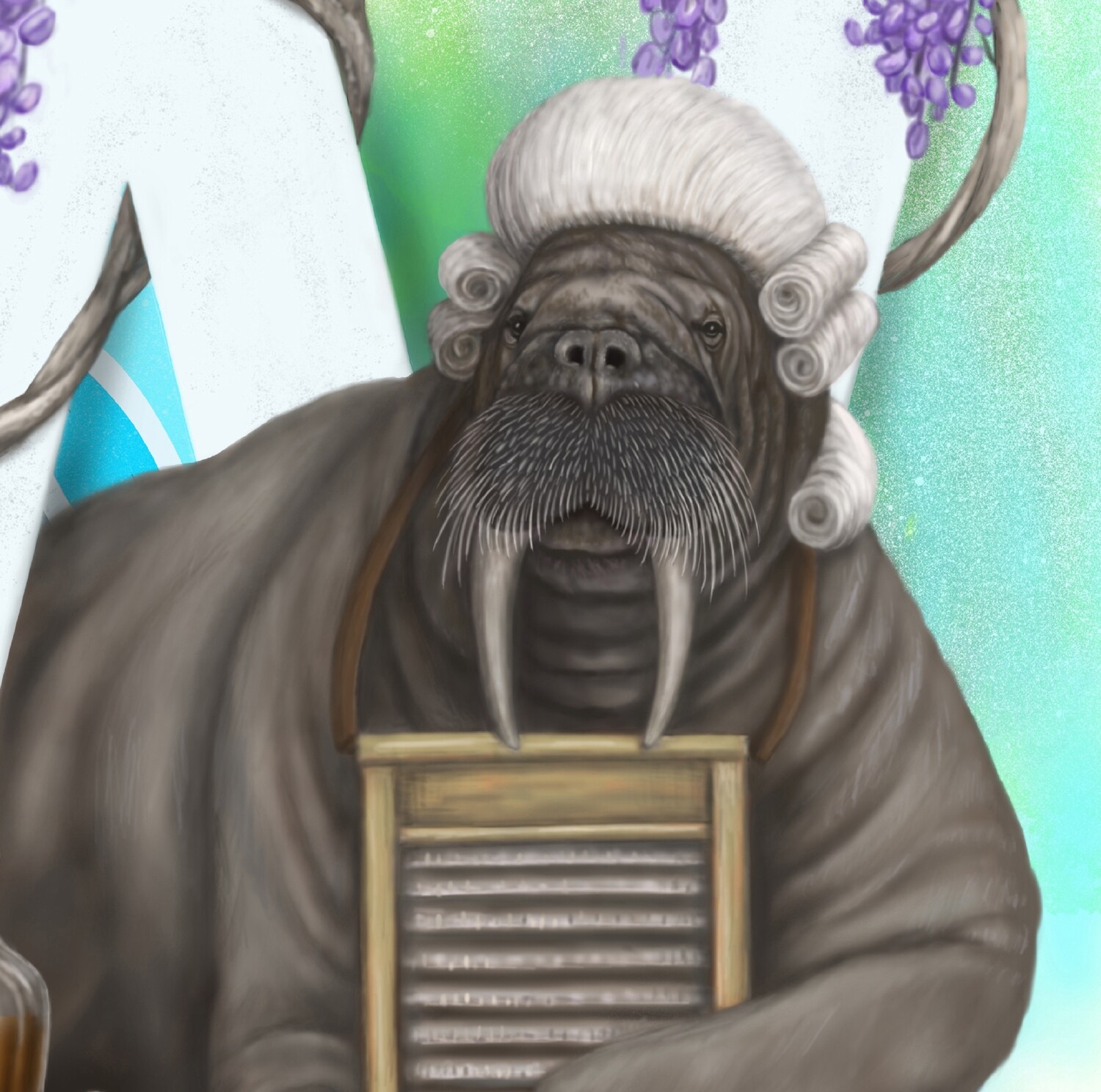 &quot;Wayne the Walrus&quot; Animal Alphabet Print