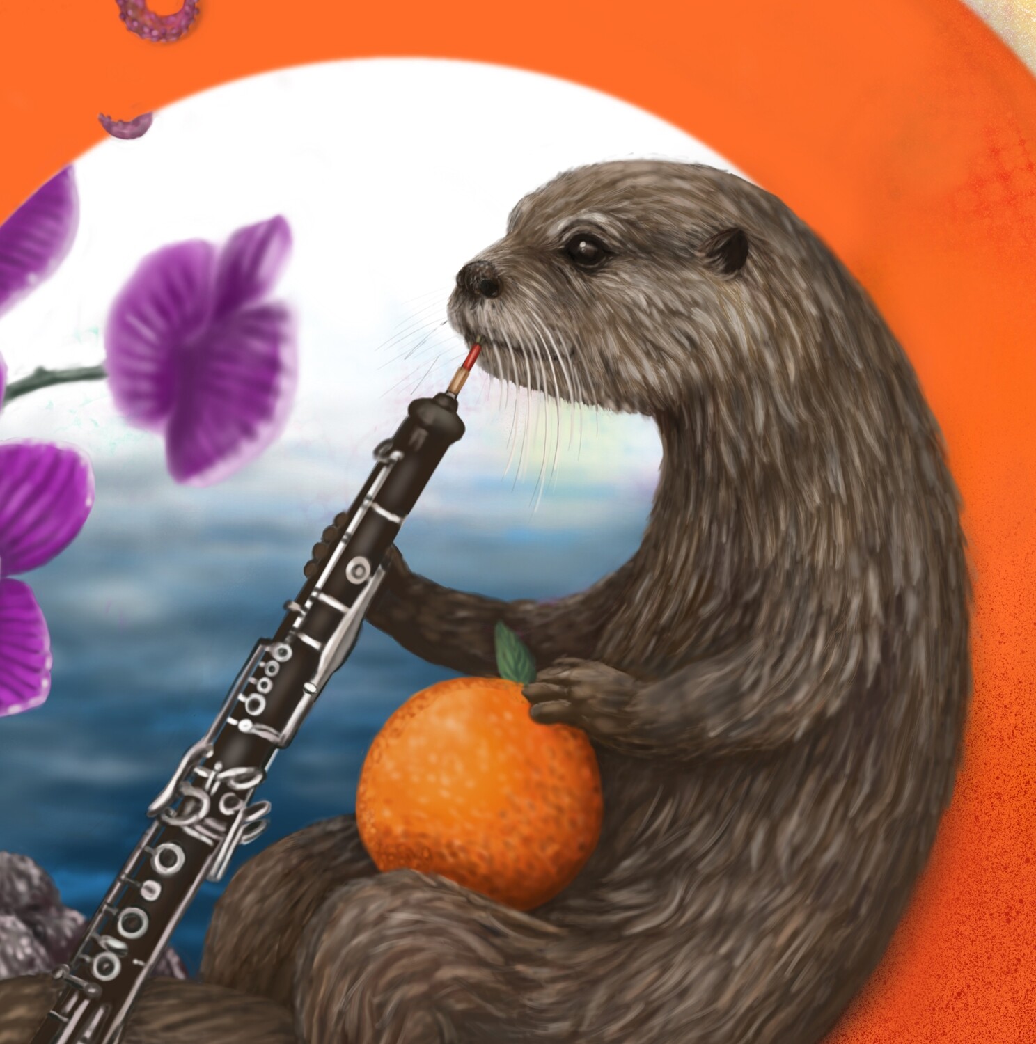 &quot;Ophelia the Otter&quot; Animal Alphabet Print