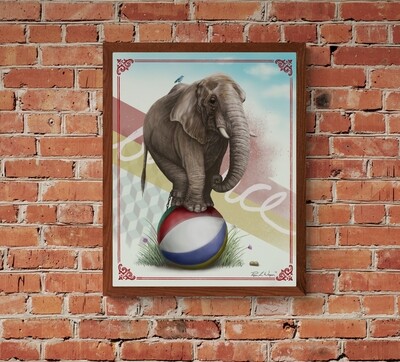 &quot;Working for Peanuts&quot;  Print