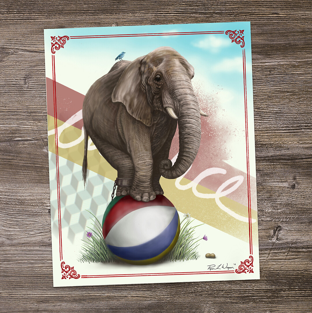 &quot;Working for Peanuts&quot;  Print