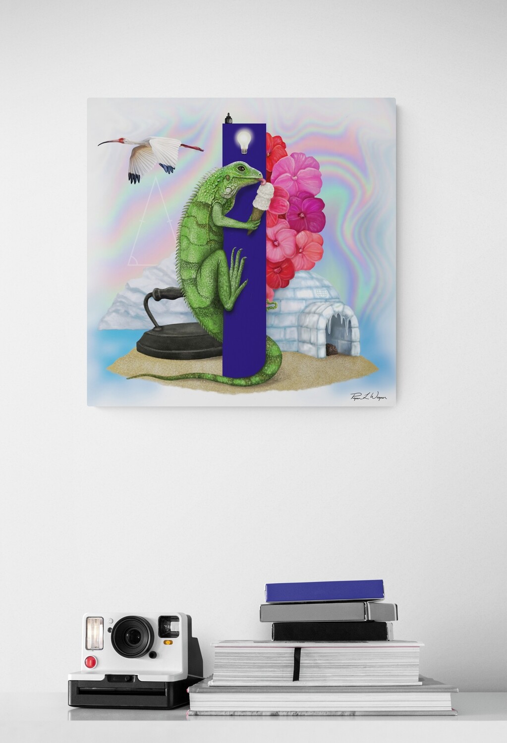 &quot;Izzy the Iguana&quot; Animal Alphabet Print