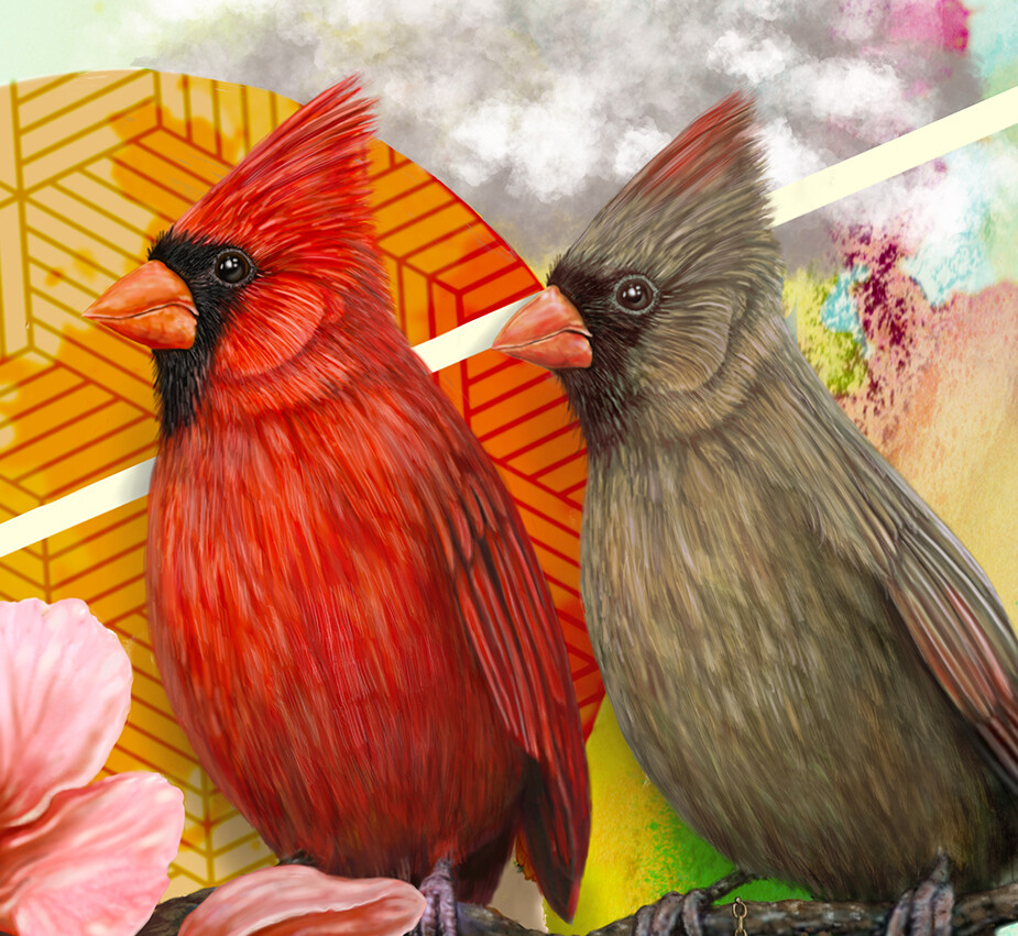 &quot;Lovebirds&quot;  Limited Edition Print