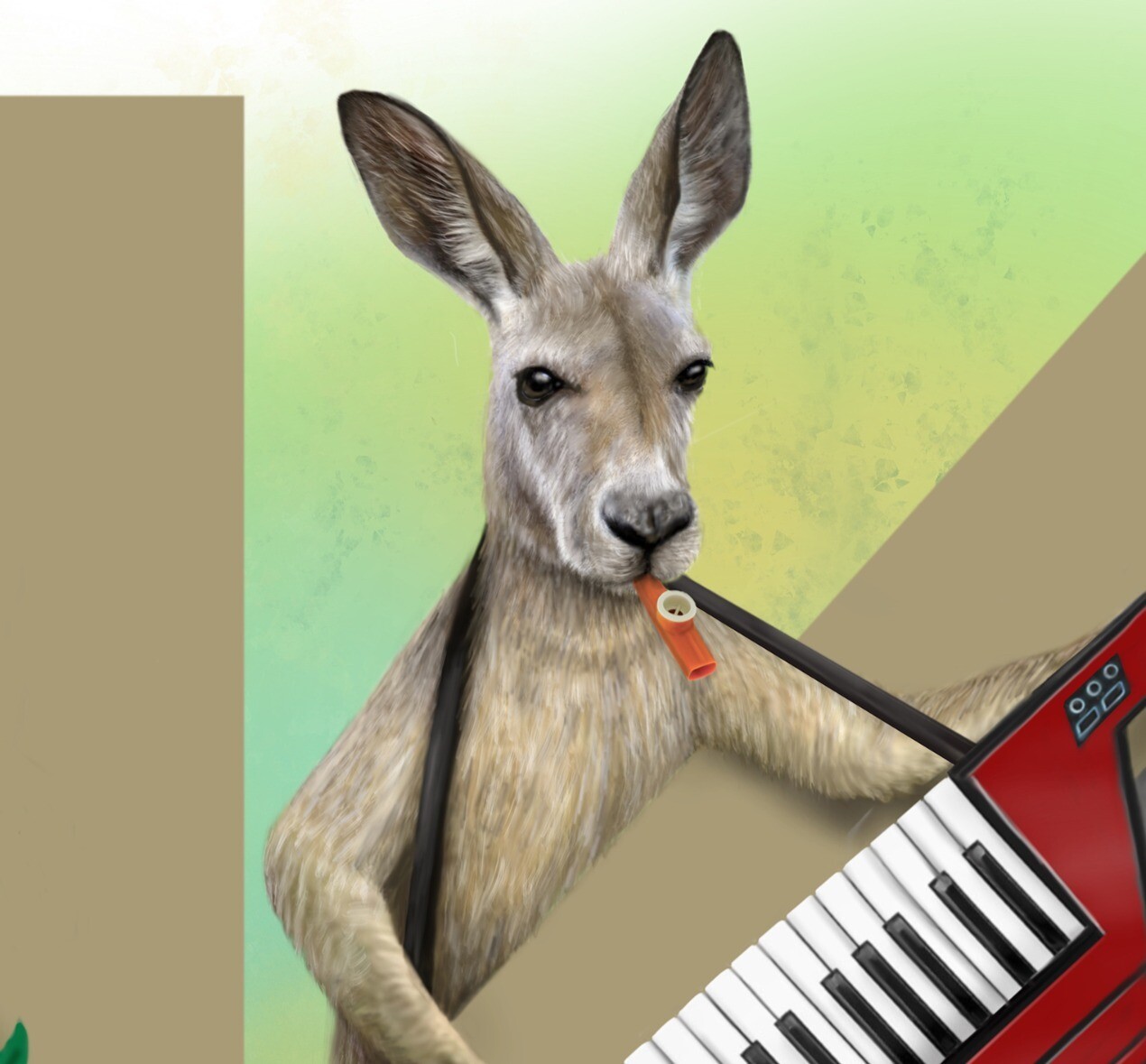 &quot;Karl the Kangaroo&quot; Animal Alphabet Print