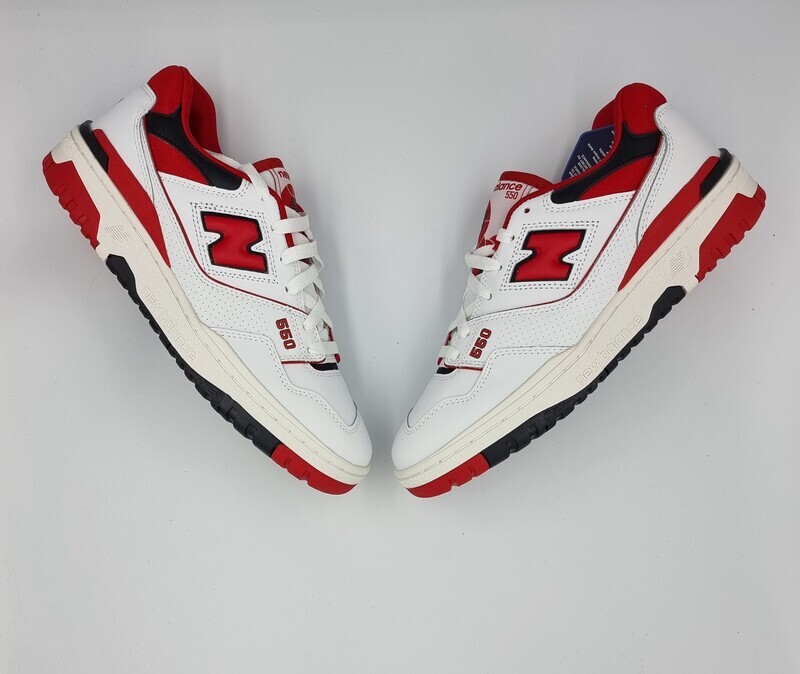 new balance 550 white red