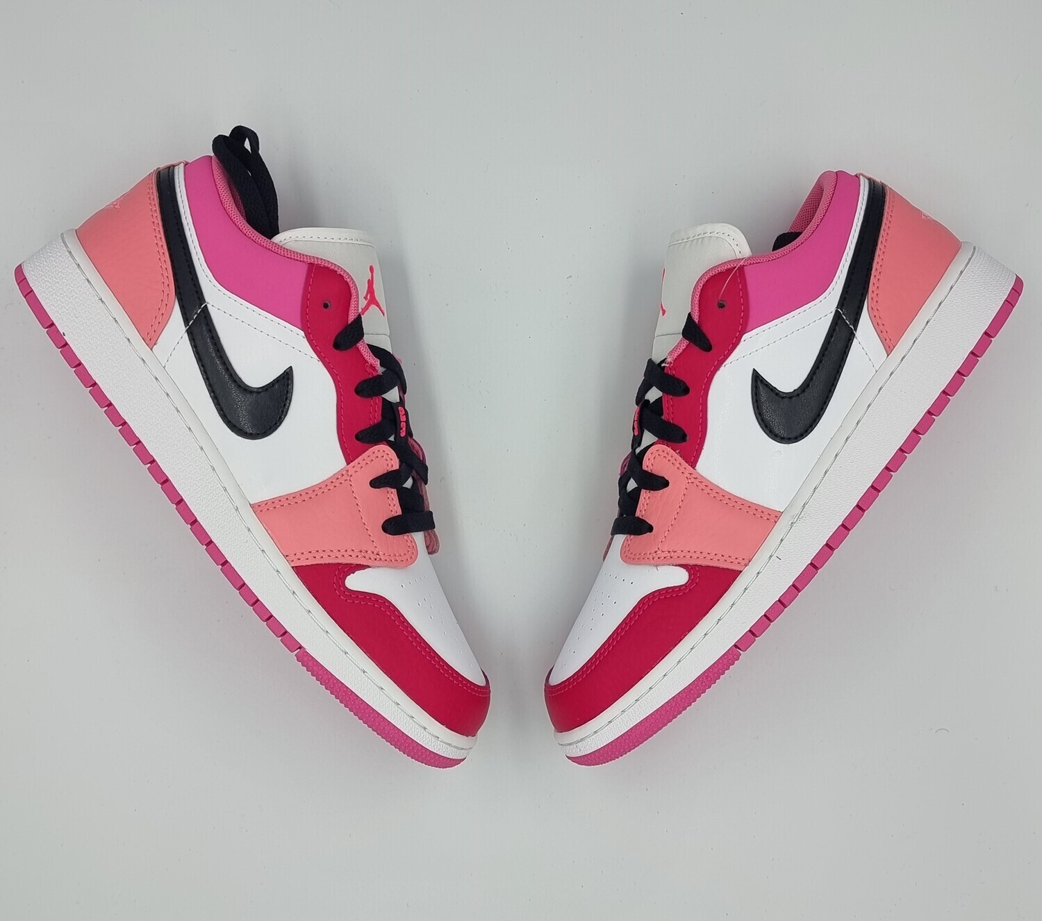 nike jordan 1 low (gs) pink red