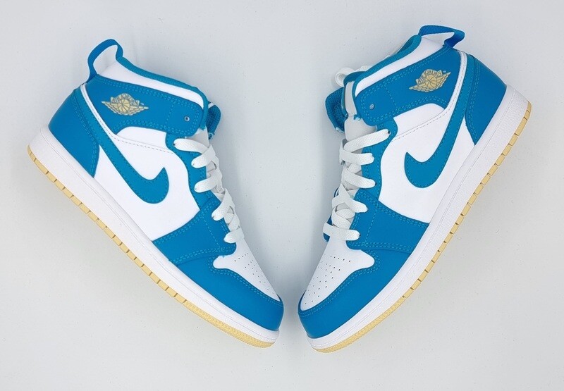 nike jordan 1 mid aquatone (ps)