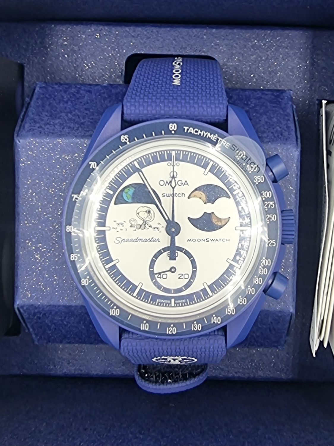 swatch x omega mission to earthphase moonshine gold