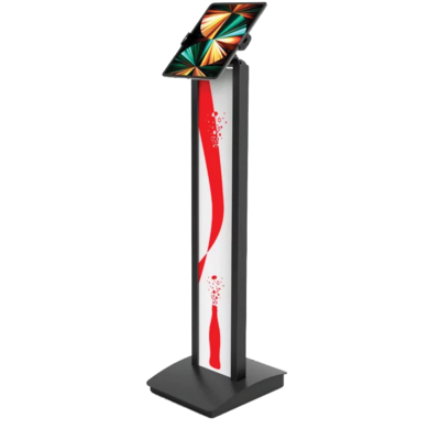 Universal Tablet Brandable Floor Stand - Cling BrandMe Universal Tablet Brandable Floor Stand - Cling BrandMe