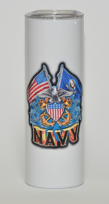 Navy 20oz Stainless Steel Tumbler