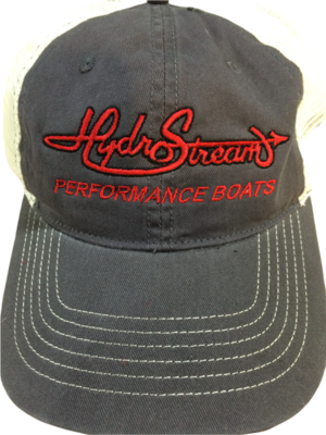 HYDROSTREAM Embroidered, charcoal/white hat