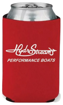 HydroStream red can koozie