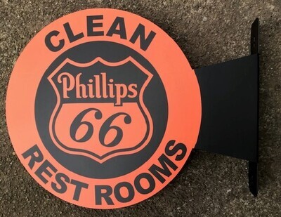 Phillips 66 rest room  FLANGE SIGN