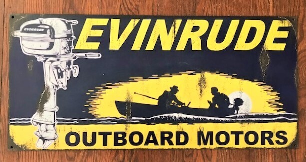 RETRO EVINRUDE SIGN