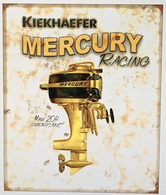 Retro MERCURY 20H RACING sign