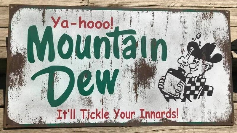 Retro MOUNTAIN DEW SIGN