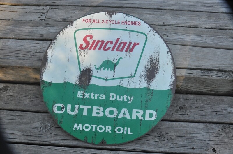 RETRO SINCLAIR OUTBOARD OIL SIGN