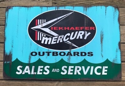 Retro MERCURY SALES AND SERVICE sign