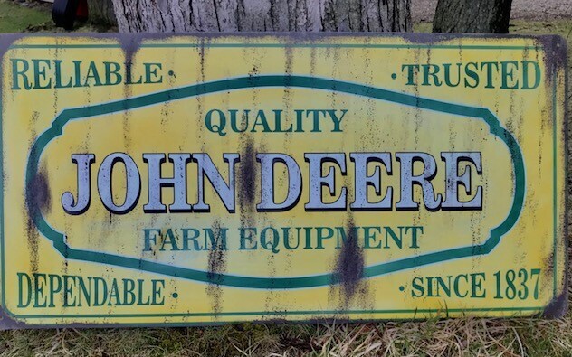 Retro JOHN DEERE SIGN