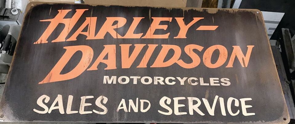HARLEY SALES AND SERVICE SIGN