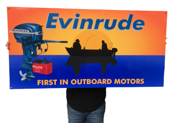 EVINRUDE OUTBOARD SIGN