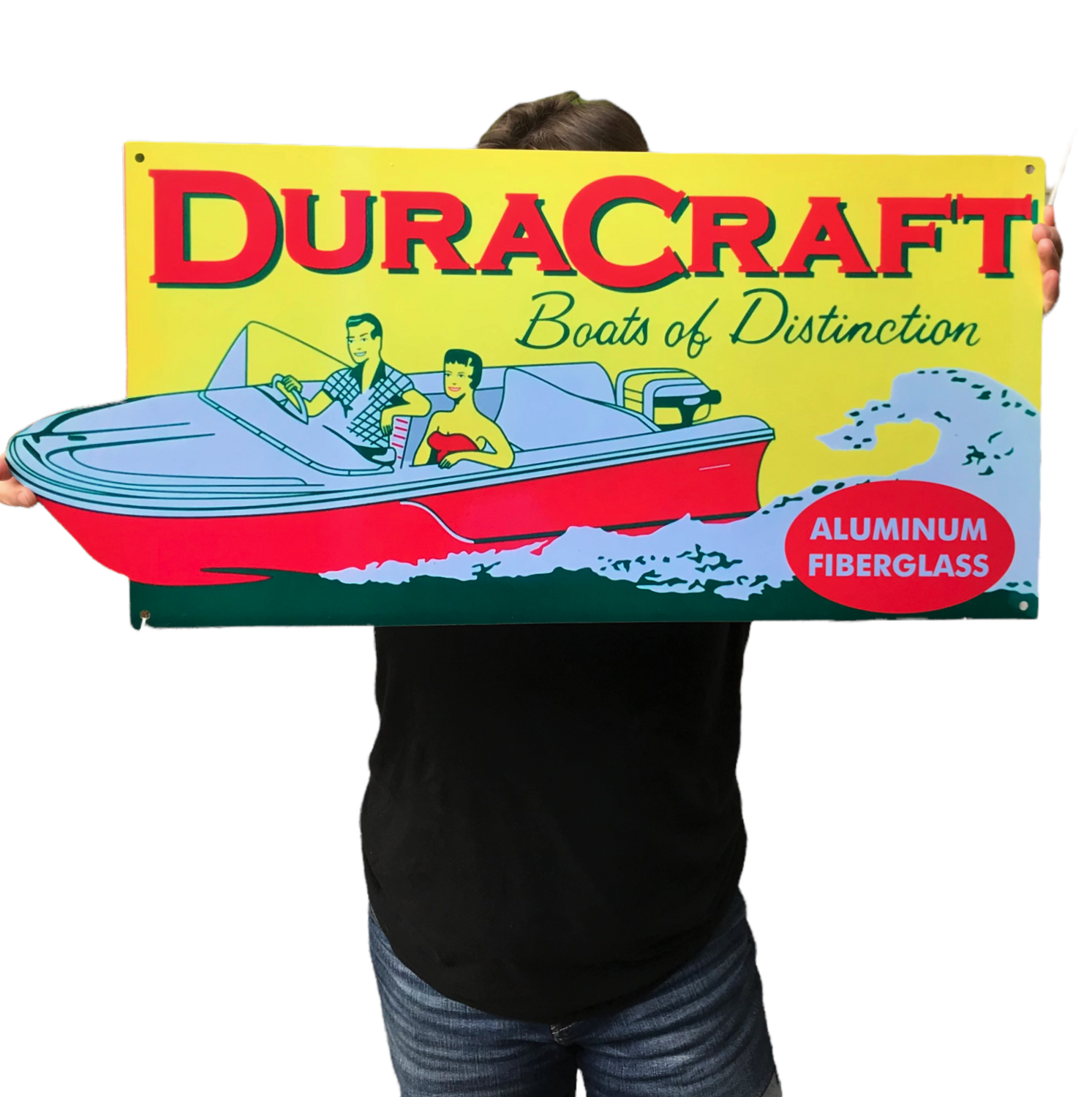 Retro DURACRAFT BOATS sign