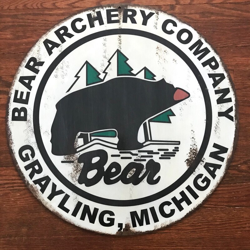 RETRO BEAR ARCHERY SIGN