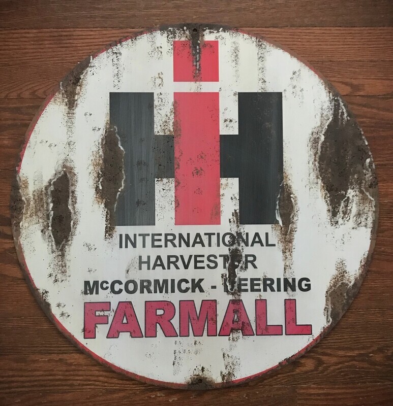 RETRO FARMALL metal sign