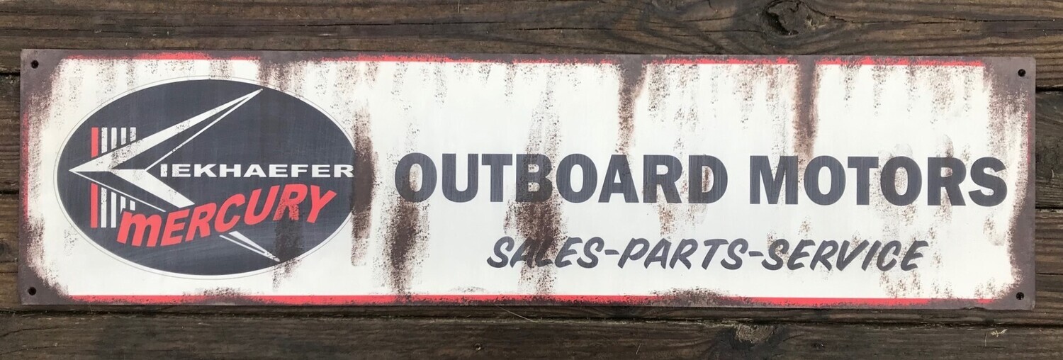 Retro MERCURY OUTBOARD signs