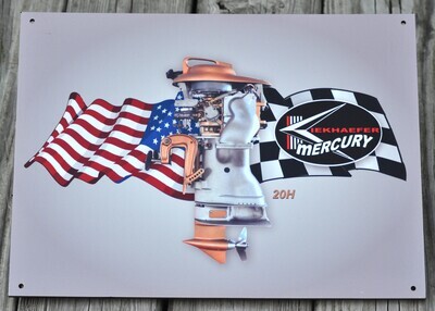 Mercury 20H racing sign