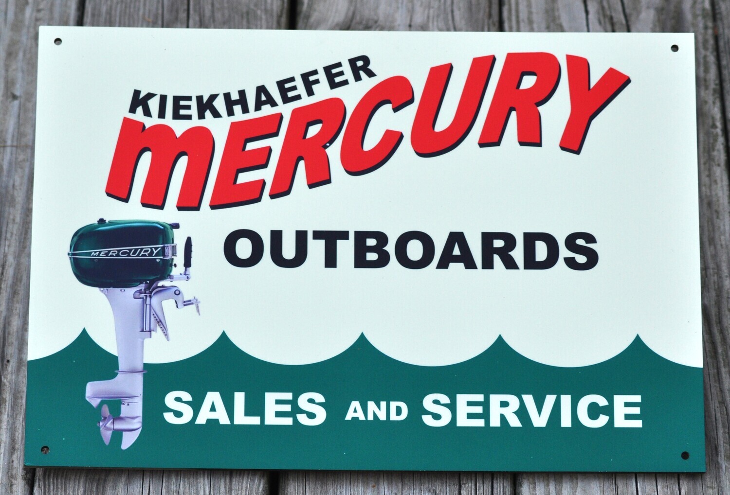 Mercury outboard sign