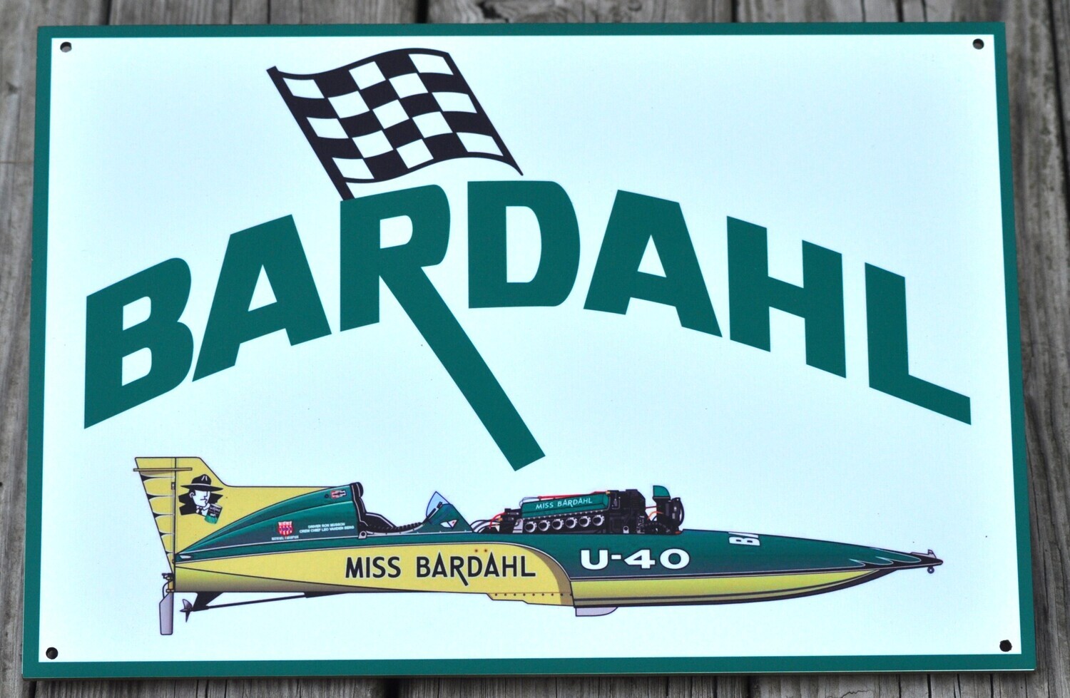 BARDAHL Hydroplane sign
