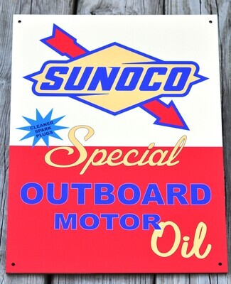 SUNOCO outboard oil sign