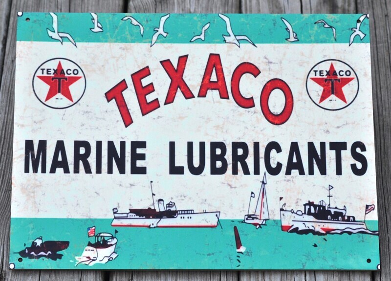 TEXACO MARINE LUBE sign
