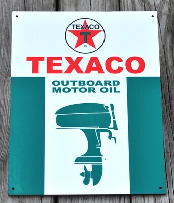 TEXACO OUTBOARD OIL SIGN