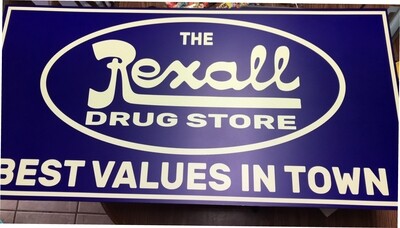 REXALL DRUG STORE SIGN