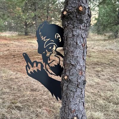 PEAK-A-BOO Metal Signs