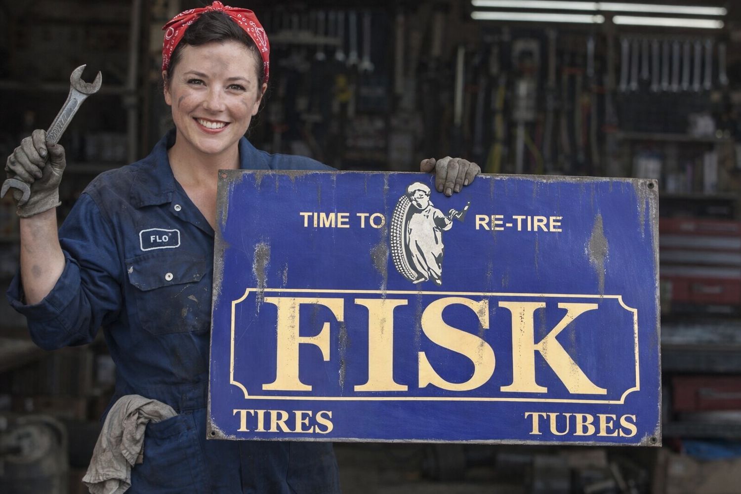 FISK TIRE SIGN