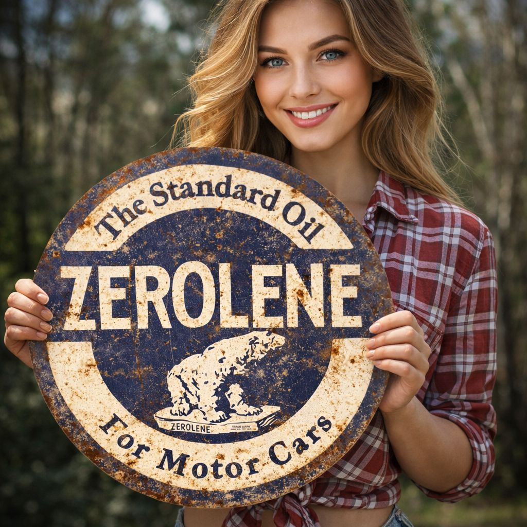 ZEROLENE vintage looking sign
