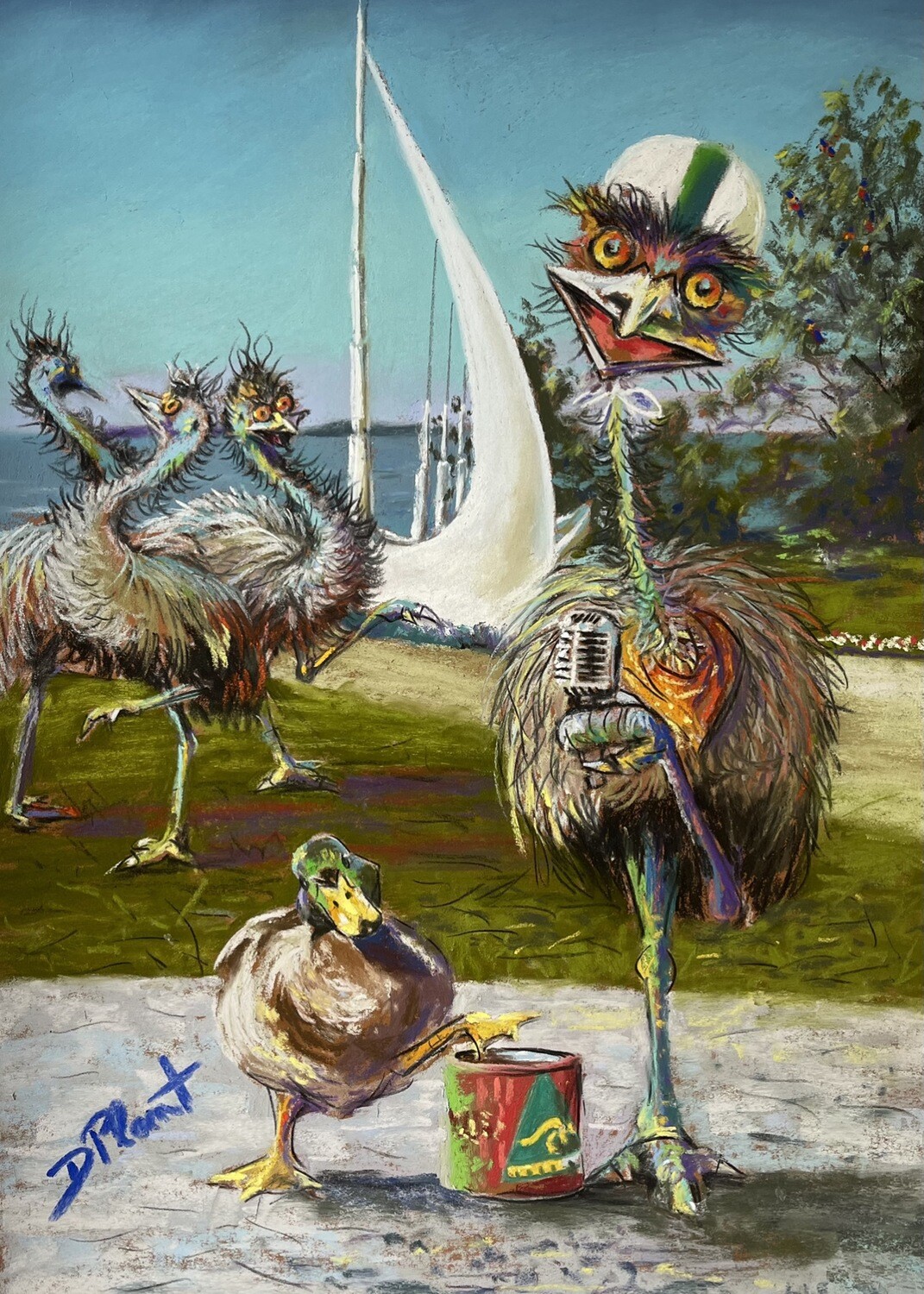 A3 Signed Print of Eddie&#39;s Adventures Part 2