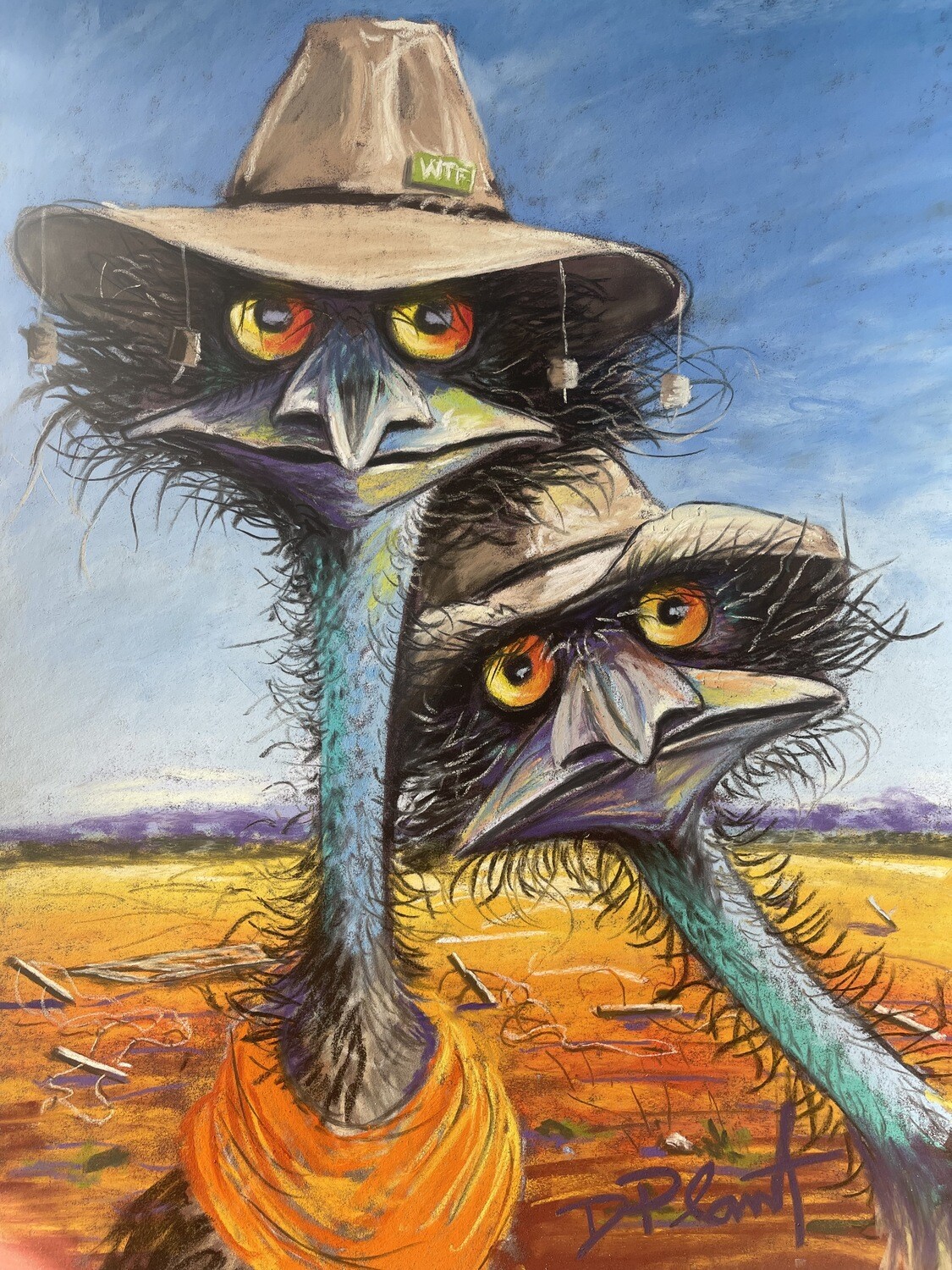 Outback Outlaws, the fight is real A3 print