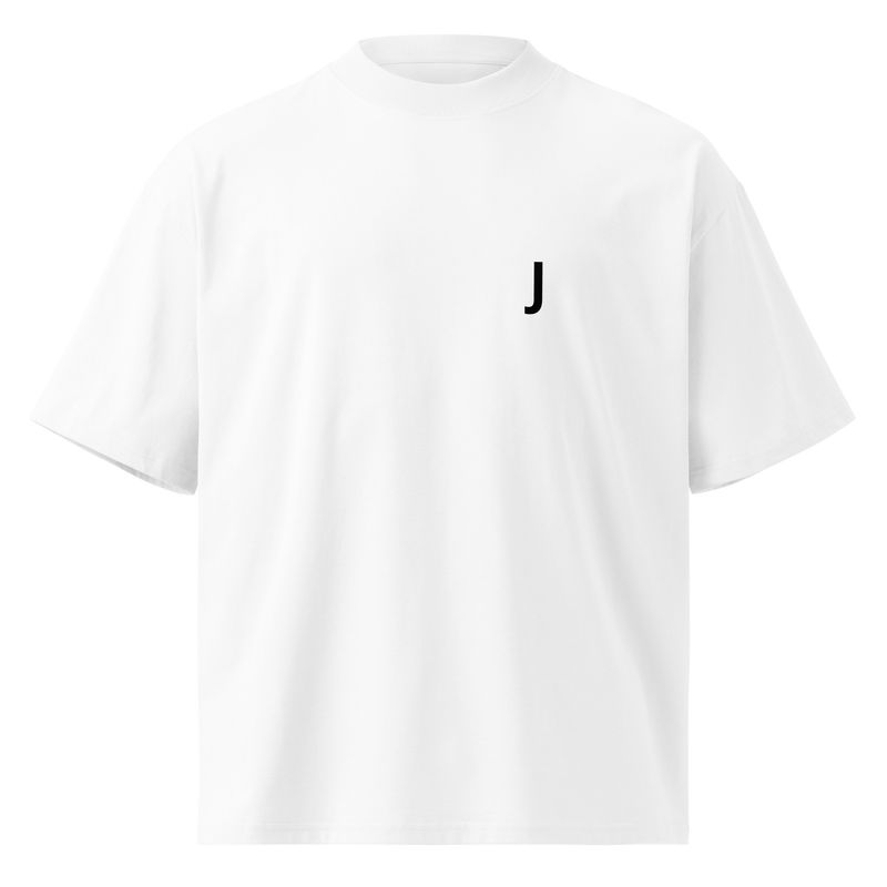 Unisex organic oversized high neck t-shirt
