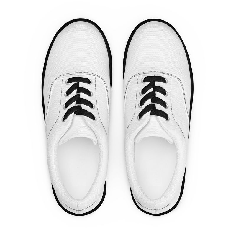 Women’s lace-up canvas shoes